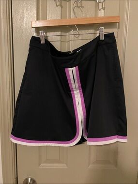 Lady Hagen Black Skort with Purple Trim